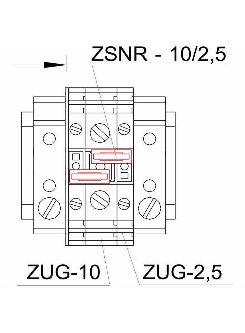 ZSNR-10/2,5 ZWIERACZ REDUKCYJNY K. CZARNY