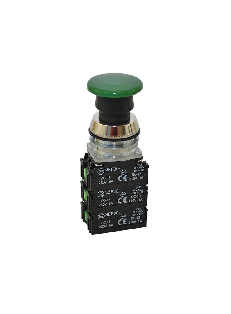 Przycisk NEF30-UD3X3Y zielony W0-NEF30-UD 3X3Y Z PROMET