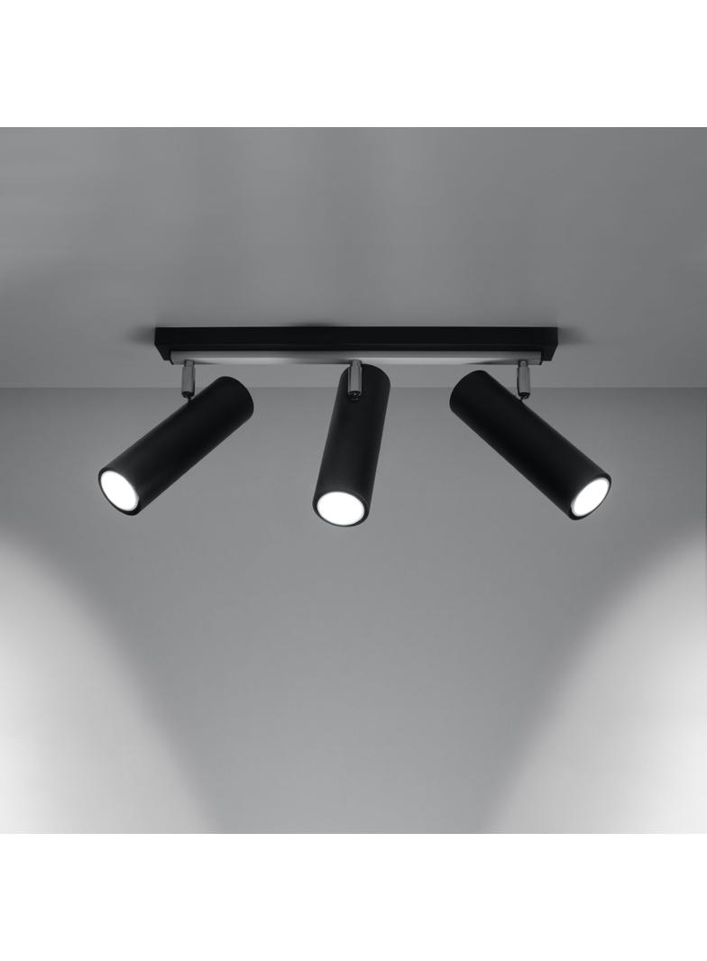 Sollux Plafon DIREZIONE 3 czarny SL.0501