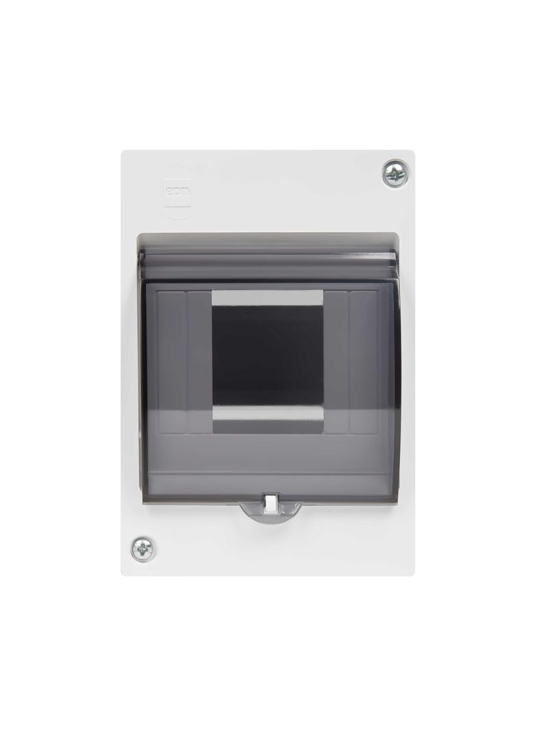 Obudowa n/t EP 1/4 z szybą N+PE IP 30 D  transparentna dymna