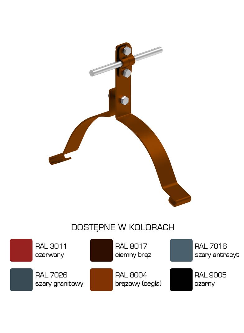 Uchwyt gąsiorowy "WZÓR 24" Z-śruba H=10 cm /LA/