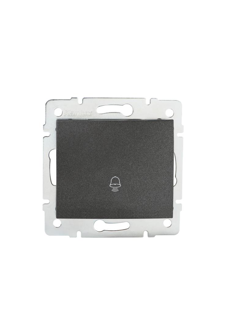 LOGI Łącznik zwierny dzwonek śrubowy 10AX 250V grafit 021030141 25249 KANLUX