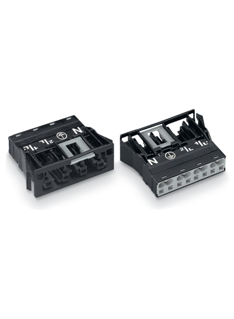 WINSTA gniazdo 4-torowe SnapIn czarne