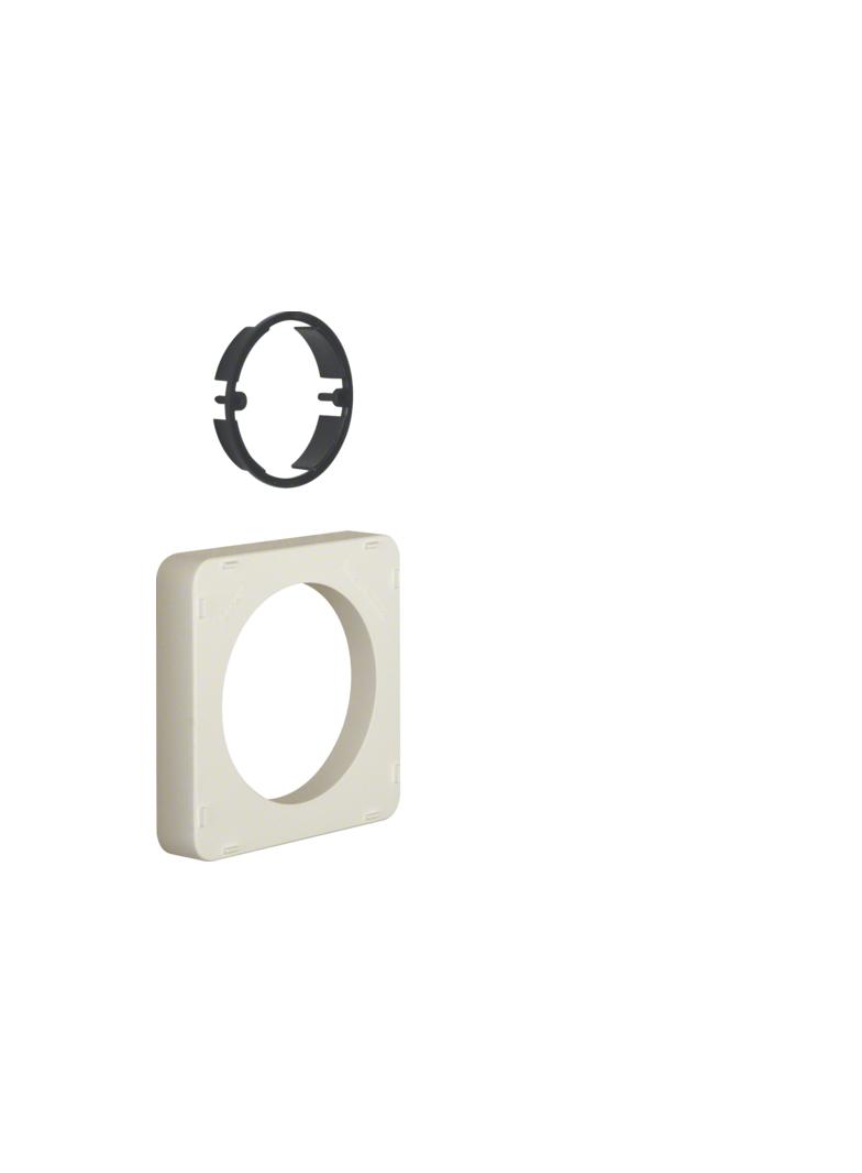 System 42 V Ramka natynkowa z pierścieniem zaciskowym, kremowy