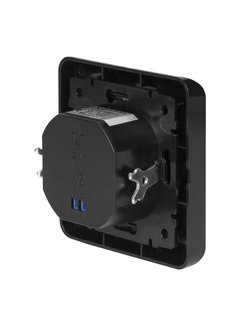 Czujnik ruchu 2 żyłowy 160st. IP20 300W do puszki czarny ORNO