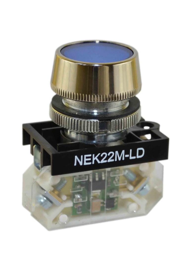 Lampka NEK22MLDB 24-230V niebieska