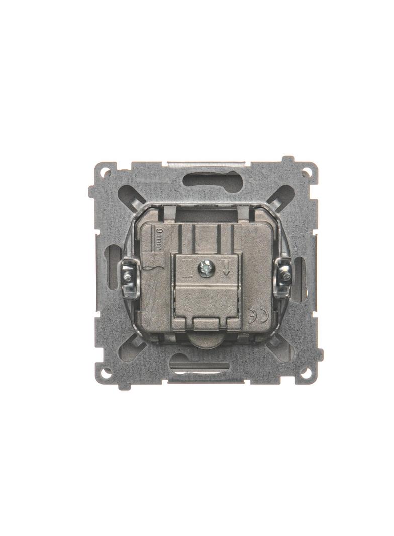 Simon Basic Gniazdo antenowe R-TV-DATA . 1x wejście: 5–862 MHz stal inox BMAD.01/21 KONTAKT