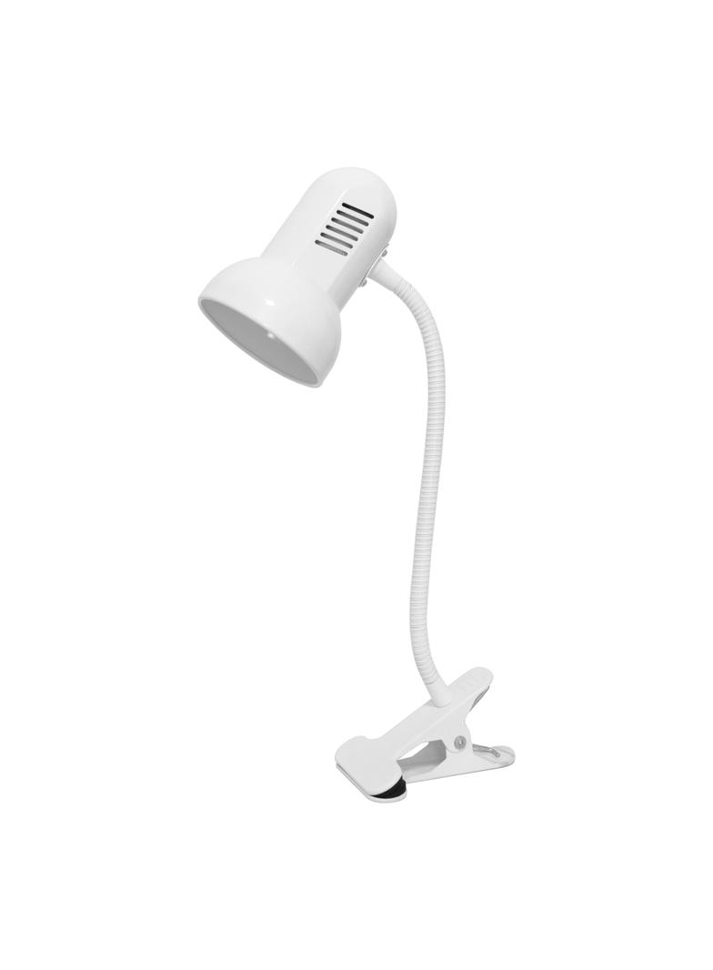 GANSO, lampka biurkowa z klipsem, flex, 15W, E27, biała