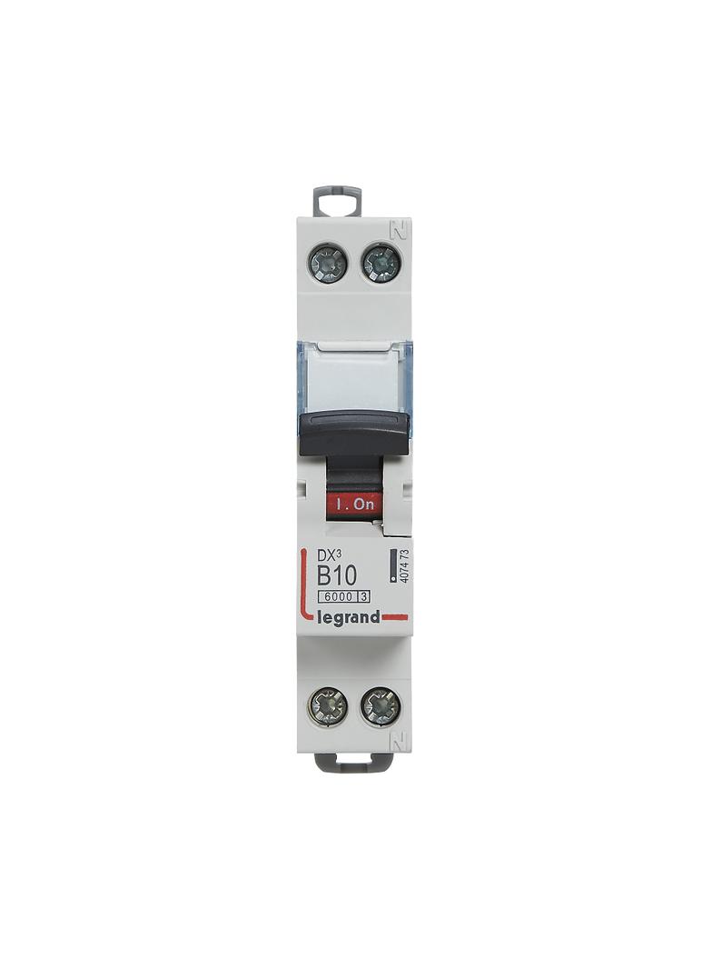 Wyłącznik Nadprądowy S 301N 1P+N B 10 6kA DX3 407473 LEGRAND