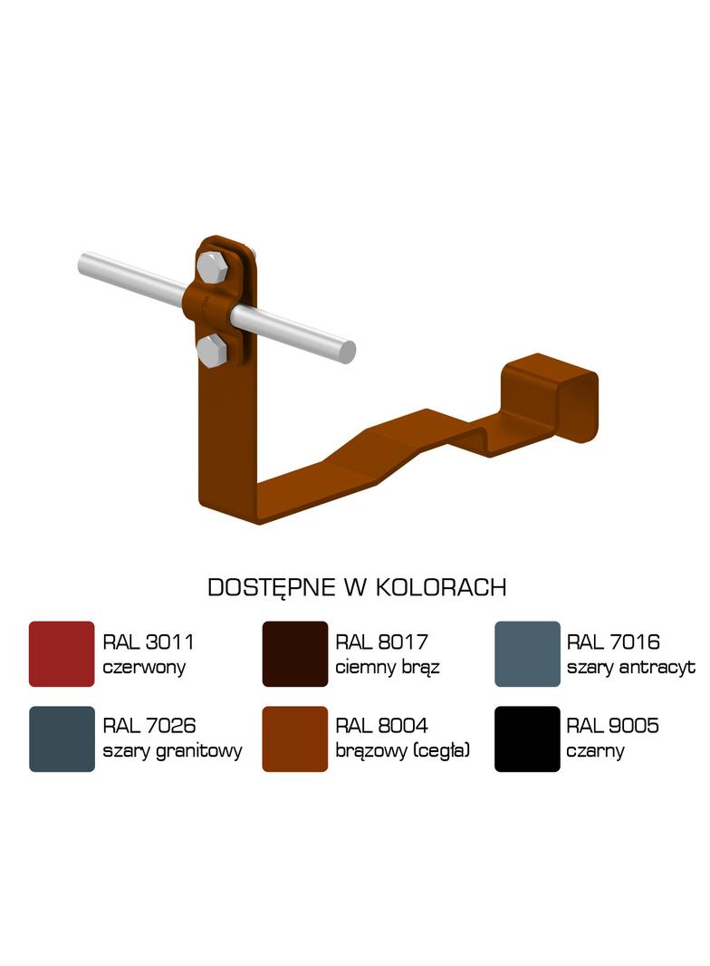 Uchwyt dach.prof. WZÓR 21  Z-śruba, H=10 cm /LA/