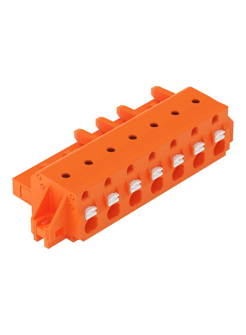 Gniazdo MCS-MIDI Classic 7-biegunowe pomarańczowe raster 7,62mm /25szt./ 2231-707/031-000 WAGO