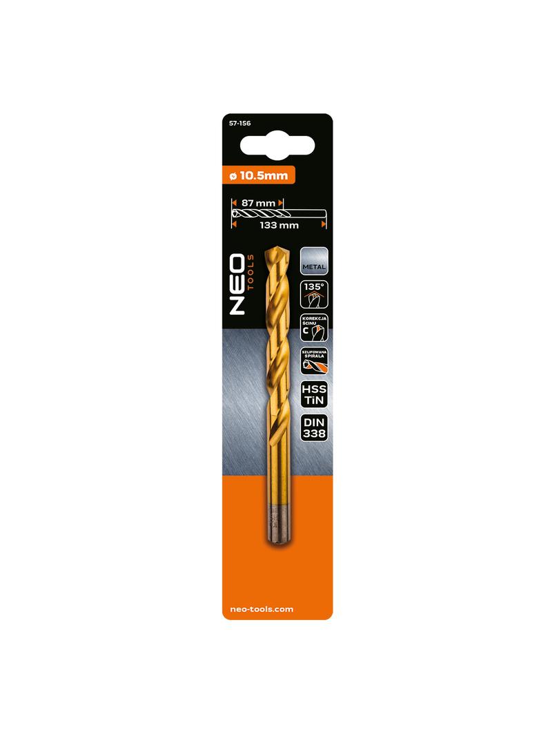 Wiertło do metalu HSS-TiN 10,5mm GRAPHITE 57H156 GTX 57-156 GTX Poland