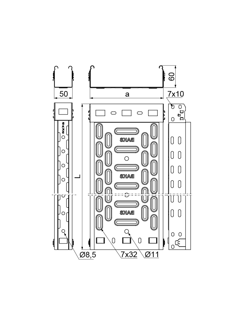 KFL400H60/3 ; Korytko