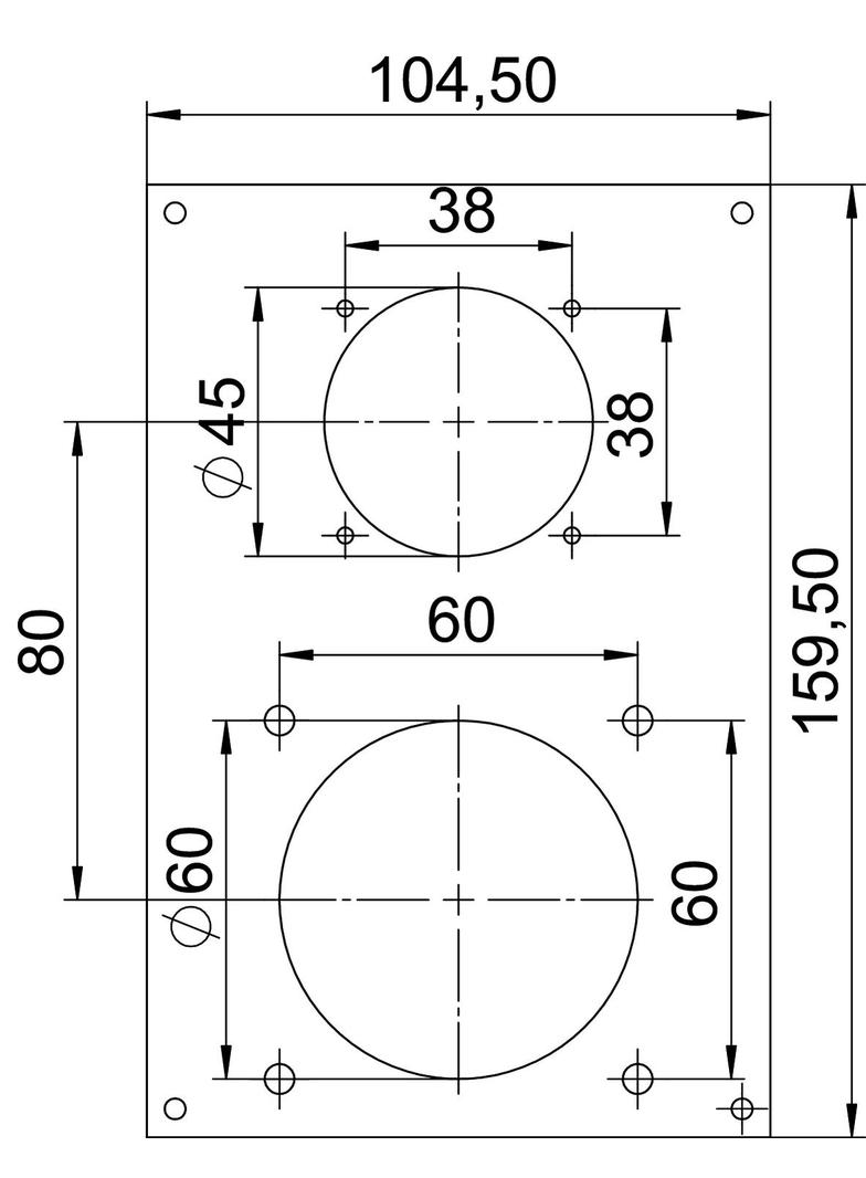 VHF-P13, Ramka montażowa