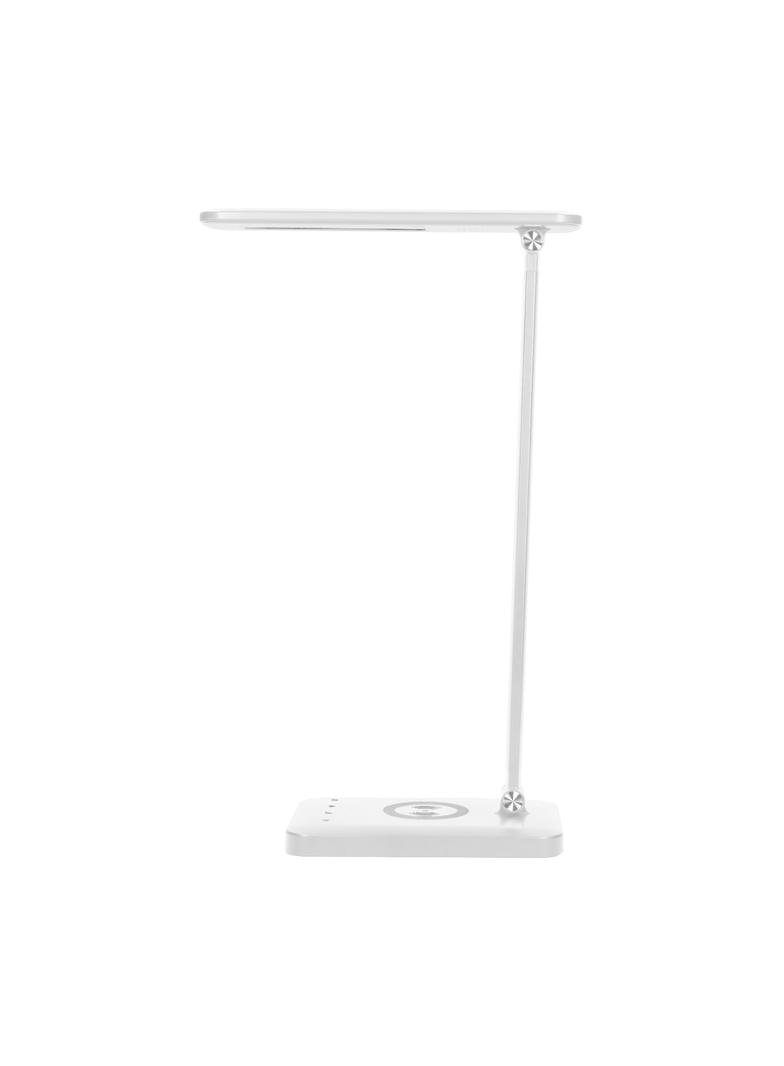 ISIYO LED 7W Lampka biurkowa z ładowarką indukcyjną i usb. 390lm 3000-4000-6000K zmiana barwy temp D