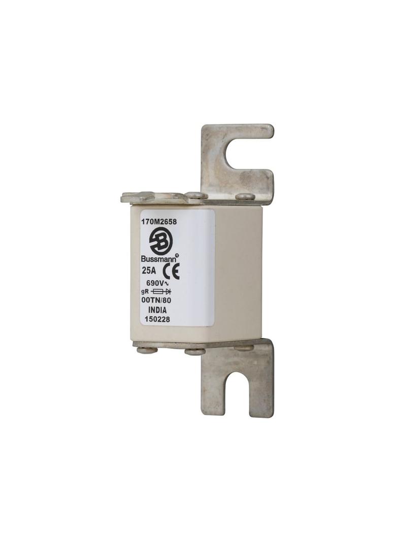 25A 690V gR 00TN/80 TYPE T IND. FUSE Wkładka szybka 25A AC 690V DIN 00 30x67x100 mm gR D 170M2658 EA