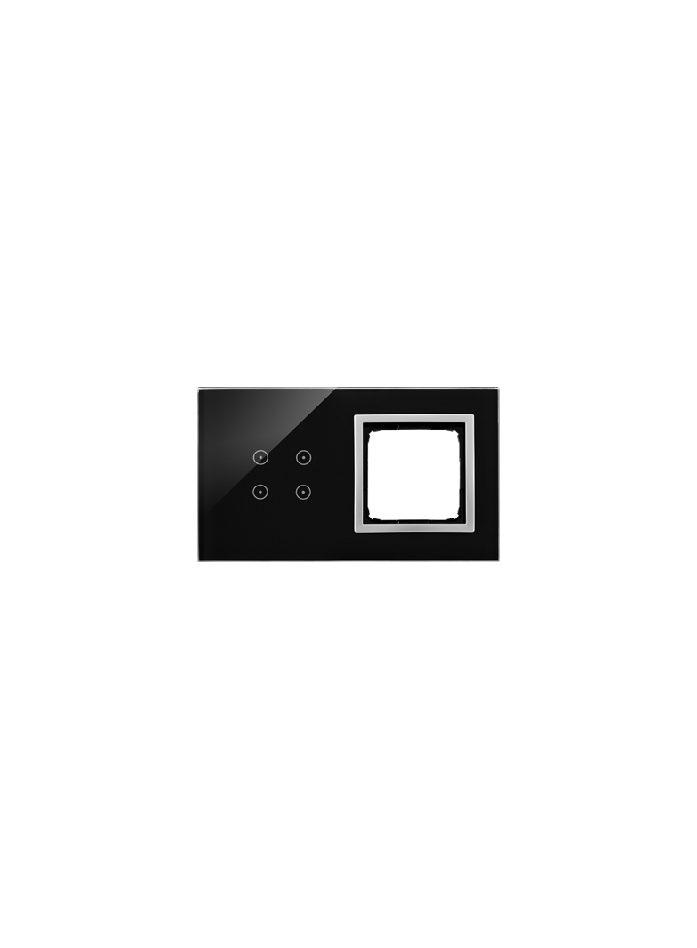 Simon 54 Touch Panel dotykowy S54 Touch 2 moduły 4 pola dotykowe + 1 otwór na osprzęt S54 księżycowa lawa DSTR240/74 KONTAKT