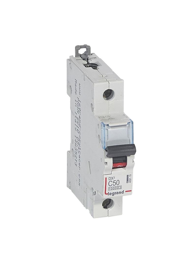 Wyłącznik Nadprądowy S 311 1P C50A 10000A DX3 409119 LEGRAND