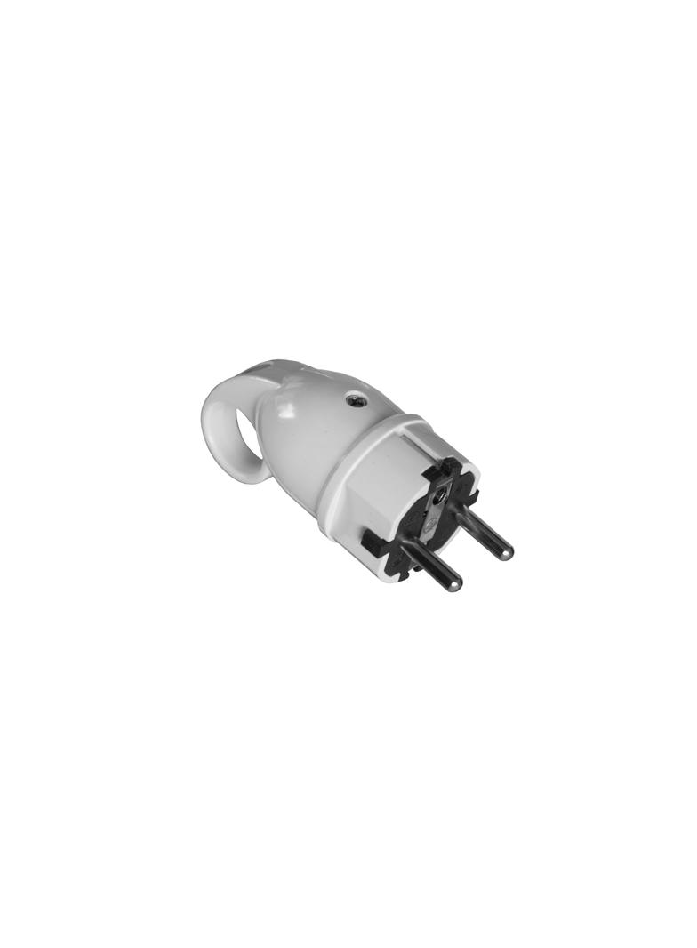Wtyczka WT16A (250V) uni-schuko, biała D.3101N PAWBOL