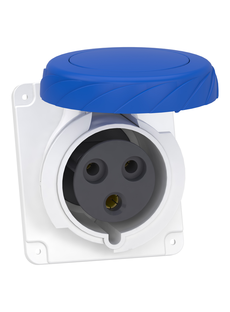 Gniazdo Pratika 32A 2P-E 200-250V IP67 50-60Hz