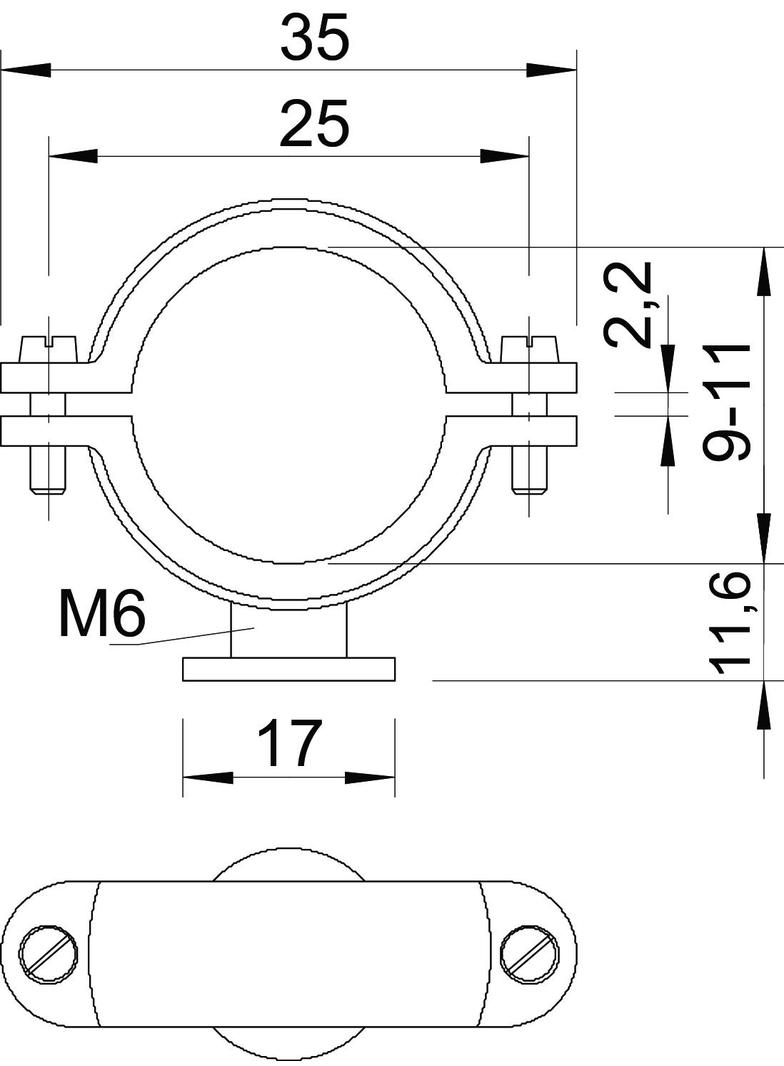 2960, OBEJMY COKOŁOWE ISO 9 -11 GW.M