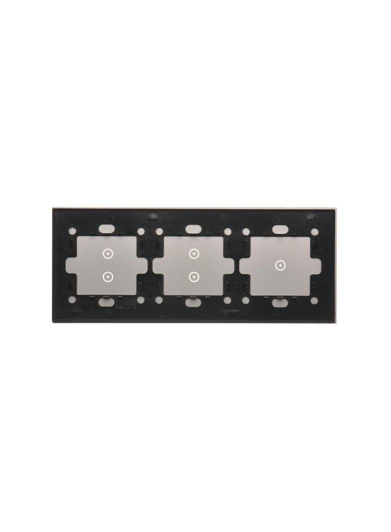 Simon 54 Touch Panel dotykowy S54 Touch 3 moduły 1 pole dotykowe + 2 pole dotykowe pionowe + 2 pola dotykowe pionowe srebrna mgła DSTR3133/71 KONTAKT