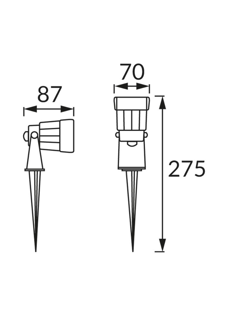 PLANT LED 5W BLACK 4500K