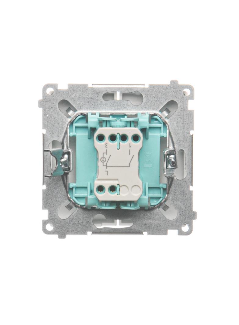 Simon Basic Łącznik świecznikowy z podświetleniem LED 10A 250V szybkozłączka biały BMW5L.01/11 KONTAKT