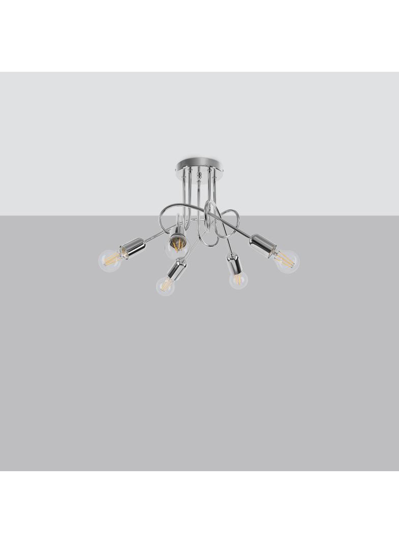 Żyrandol LOOP 5 chrom