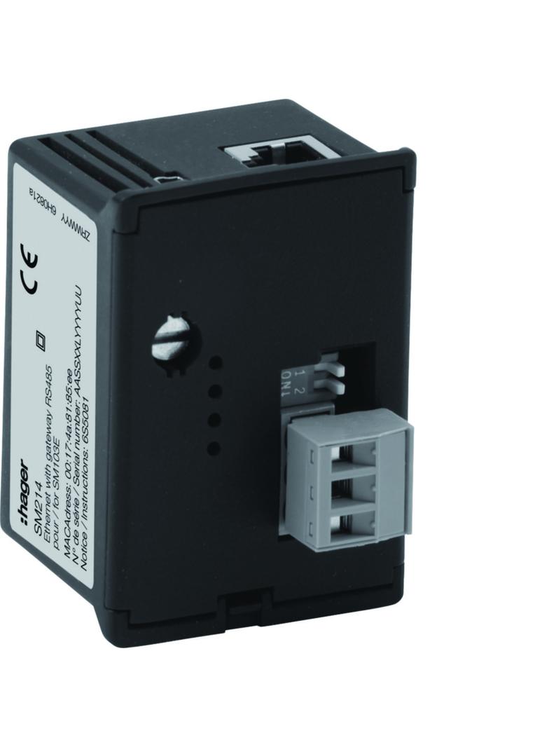 agardio.measure Moduł komunikacyjny RS485/Modbus i TCP/IP (Ethernet) SM103E SM214 HAGER