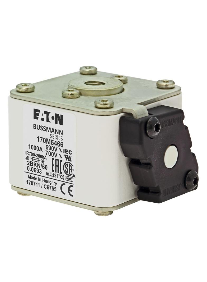 FUSE 1000A 690V 2BKN/50 AR UC Wkładka szybka 1000A AC 690V rozmiar 2 aR IEC UL 170M5466 EATON
