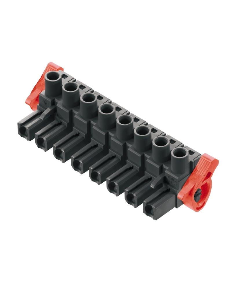 BLZ 7.62HP/08/180LR SN BK BX Wtyk PCB (złącze wiązki), 7.62 mm, Liczba biegunów: 8, Przyłącze z jarzmem /20szt./ 1164980000 WEIDMÜLLER