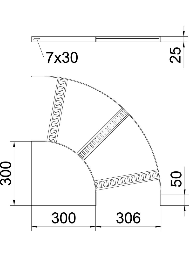SLB 90 42 300 A2 Łuk 90°
