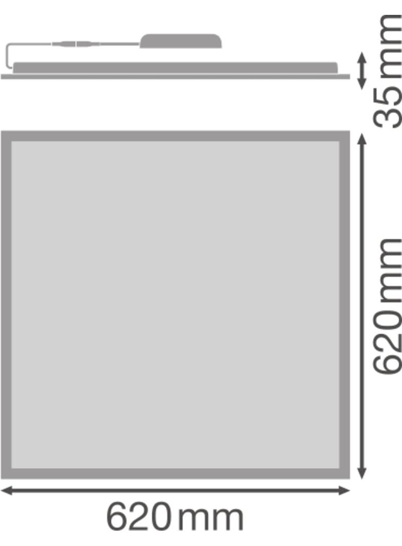 Oprawa PANEL COMPACT 625 V 33W 840 U19