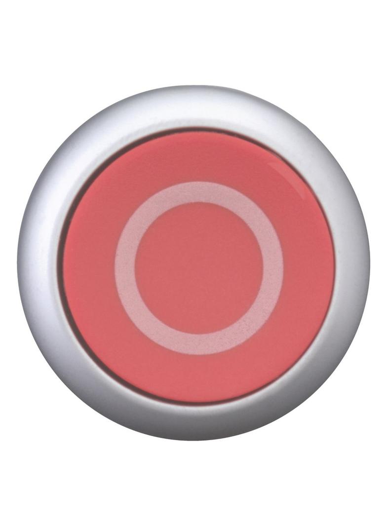 M22-D-R-X0 Przycisk czerwony /O/ z samopowrotem płaski 216605 EATON