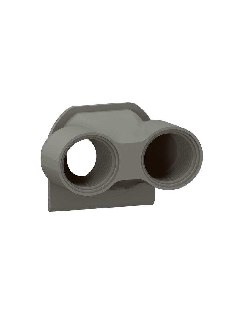 NOWE PLEXO - PRZEPUST KABLOWY - 2 WEJŚCIA - IS020 ANTRACYT