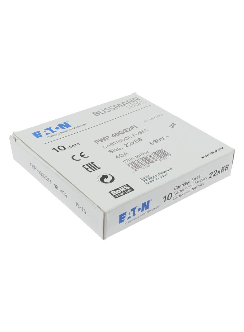 40A 690V AC gR 22X58mm FUSE WITH STRIKER Wkładka szybka 40A AC 690V 22x58 gR IEC UL wybij FWP-40G22F