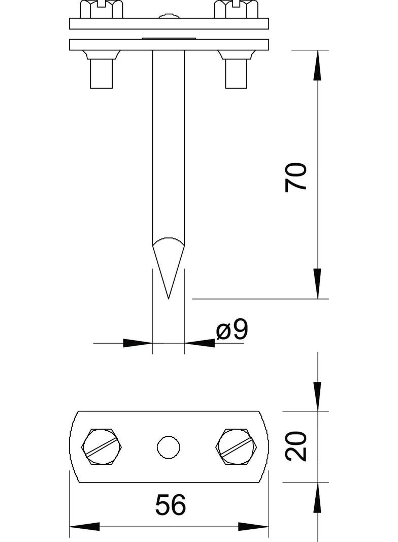 166/LS-70, UCHWYTY PRZEW.70 MM DO BEDNARK