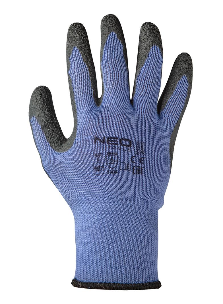 Rękawice robocze, bawełna z poliestrem pokryta lateksem, 2143X, rozmiar 8