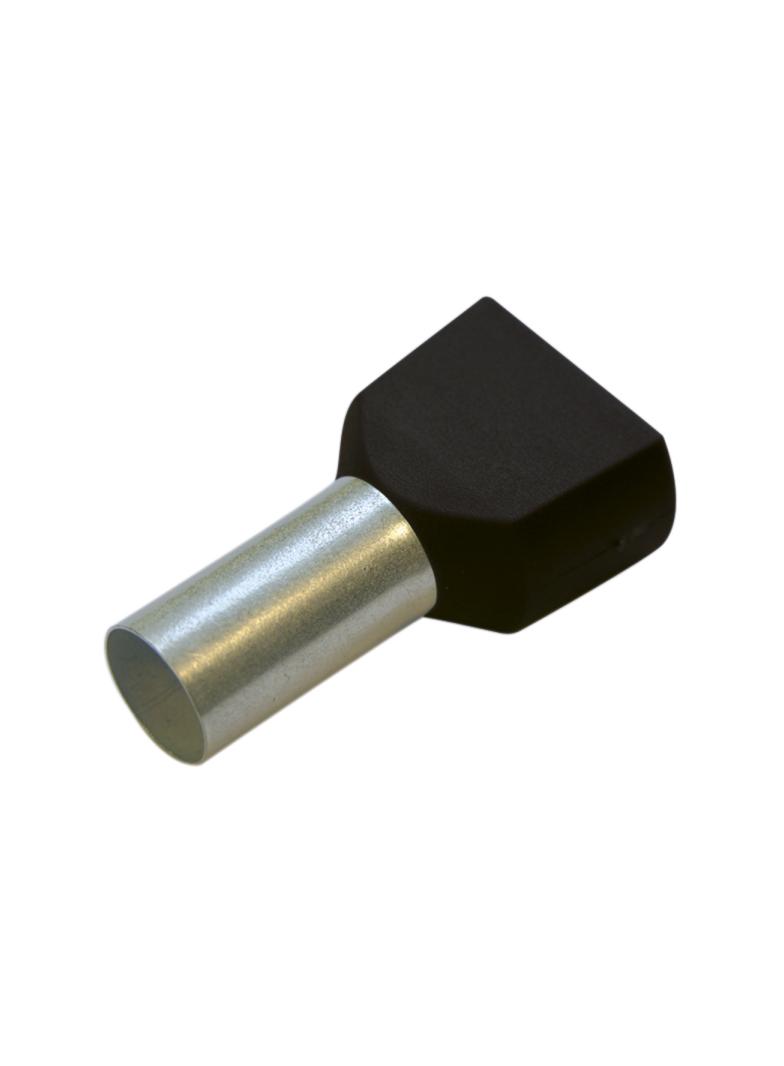 TWIN końcówki tulejkowe 6/14 czarne