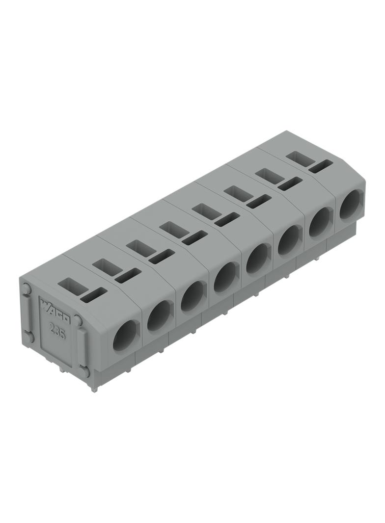 Listwa zaciskowa do płytek drukowanych 8-biegunowa szara raster 5/5,08mm /25szt./ 235-408/333-000 WAGO