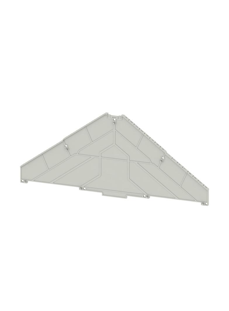 TW PRV16 A-P Płyta separacyjna (terminal), opis A-P, poziomo, 225 mm x 100 mm, szary /10szt./ 1230140000 WEIDMÜLLER