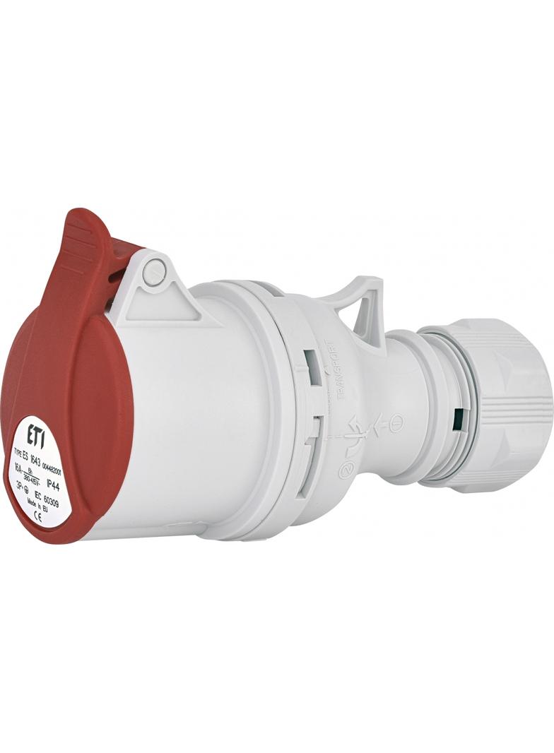 16A 400V 3P+PE Gniazdo przenośne IP44 ES 1643 004482001 ETI