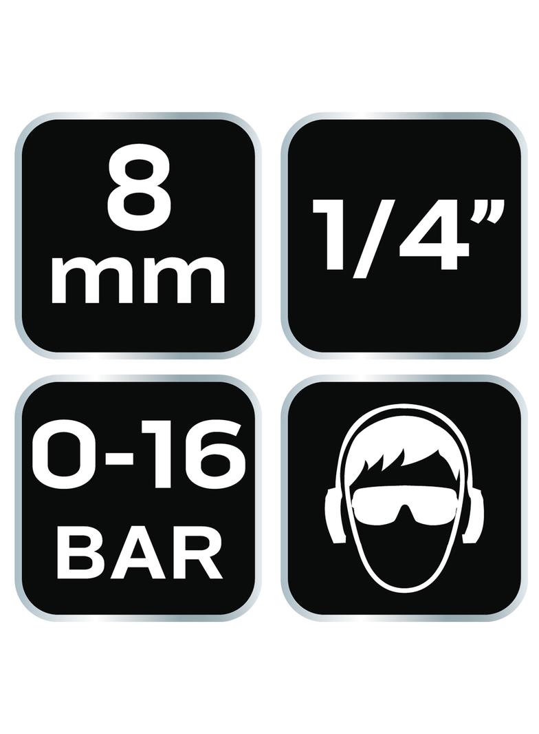 Złącze do węża 8 mm z gwintem M 1/4"