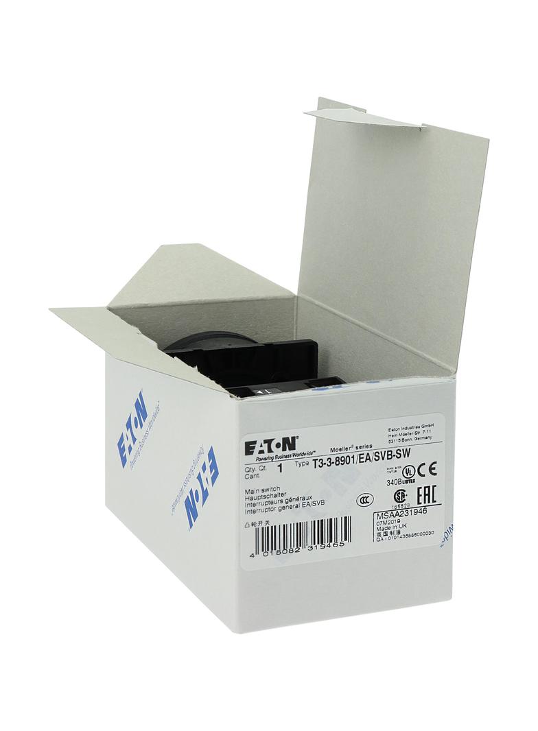 T3-3-8901/EA/SVB-SW Łącznik krzywkowy 32A 13kW 231946 EATON