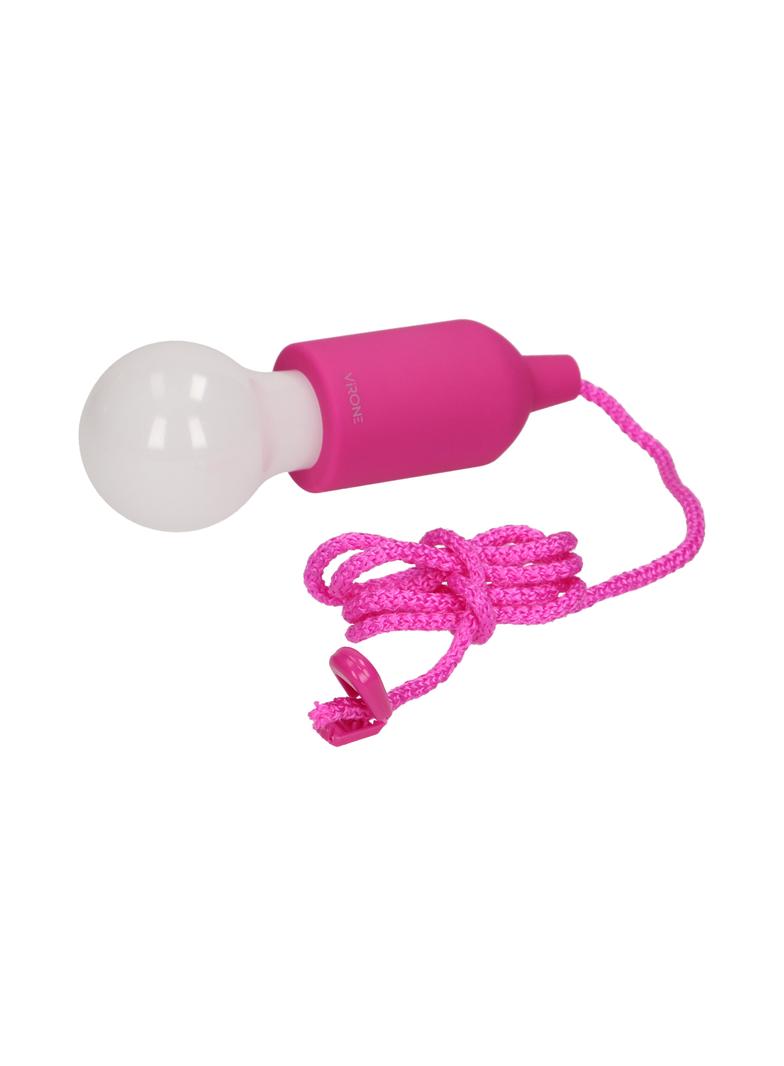 Bateryjna lampka nocna na sznurku 1W LED 3 x AAA różowa LA-5/P ORNO