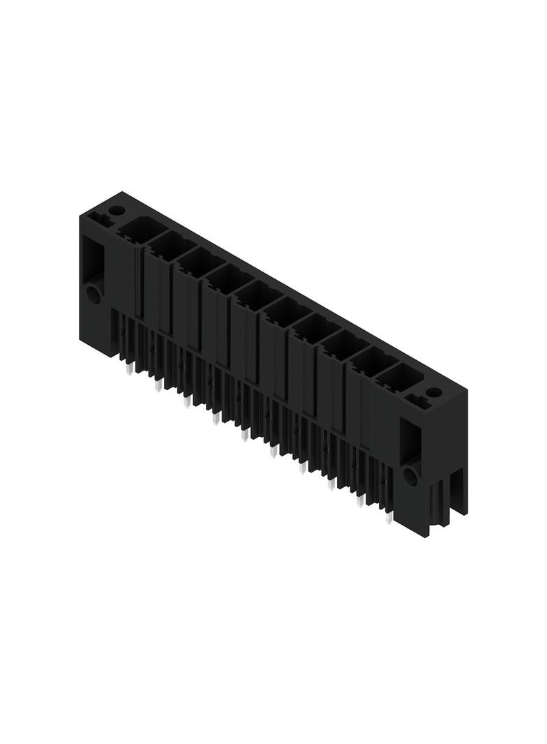 SV 7.62HP/10/180SF 3.5SN BK BX Wtyki PCB (złącza płyty), 7.62 mm, Liczba biegunów: 10, kąt odejścia: 180° /18szt./ 1930900000 WEIDMÜLLER