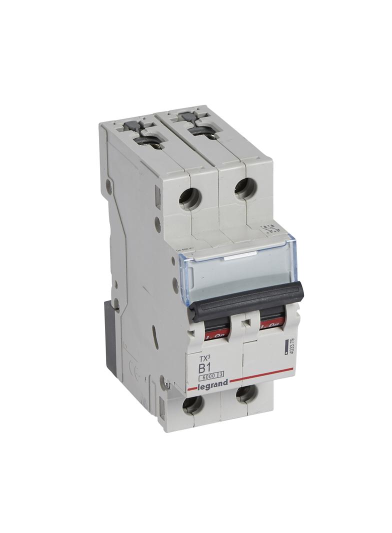 Wyłącznik Nadprądowy S 302 2P B1A 6kA TX3 403379 LEGRAND