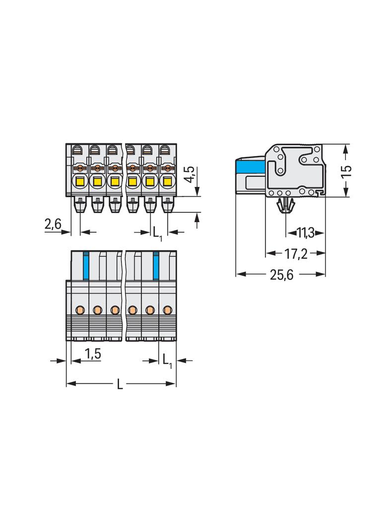 1-przewodowe gniazdo