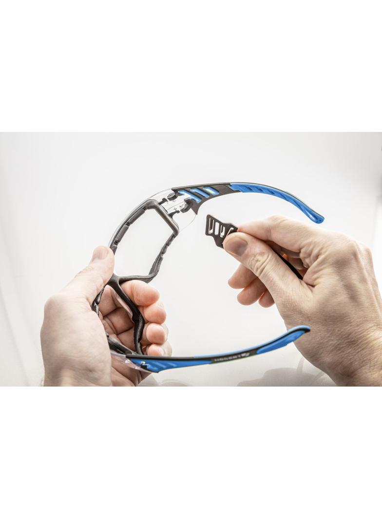 LOTZEN okulary ochronne bezbarwne/niebieskie uni